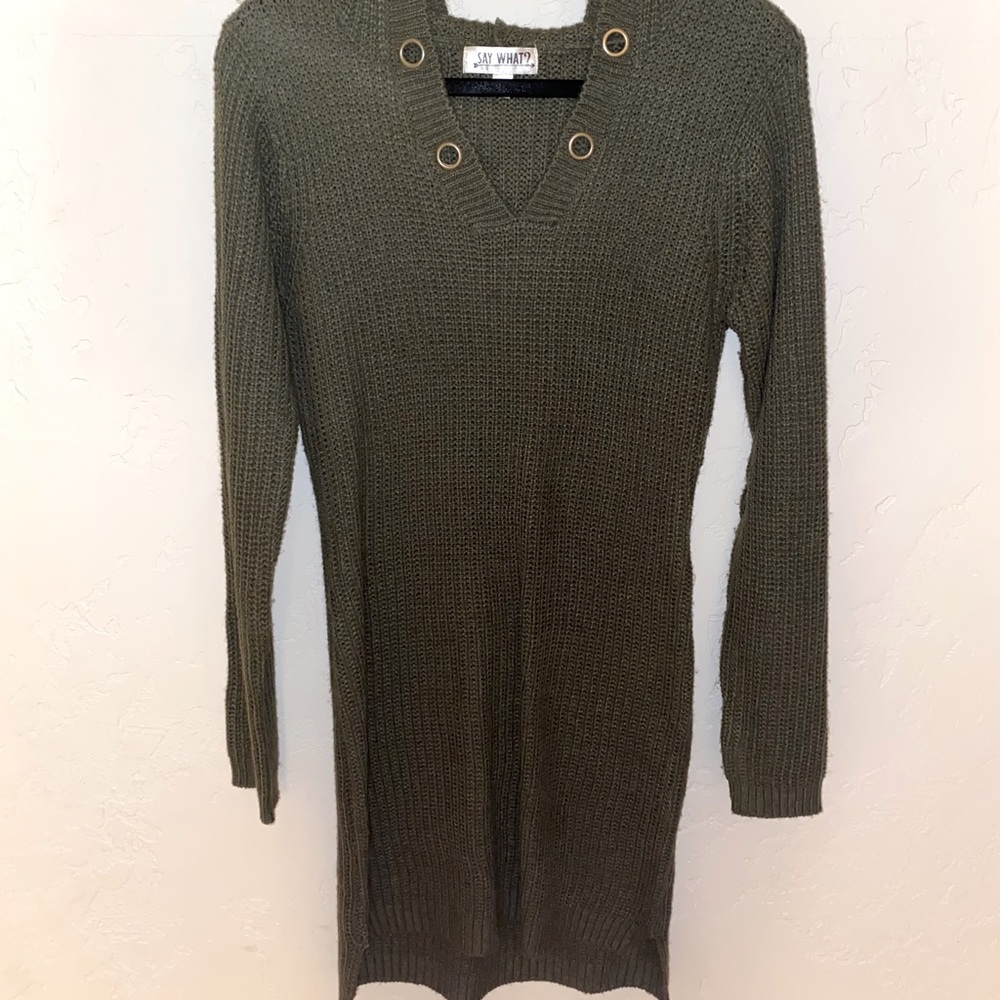 Hooded Sweater Dress